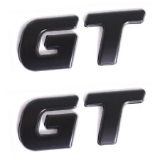 2pcs Matte Black GT Emblem Car Fender Trim Badge for Rio Stinger Forte Optima K5 picture